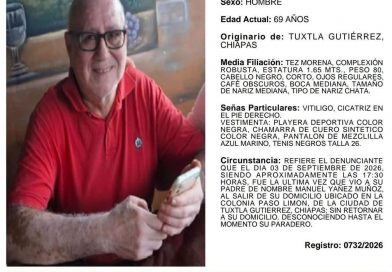 Buscaban a don Manuel, lo hallan mutilado en Tuxtla; detienen a un médico