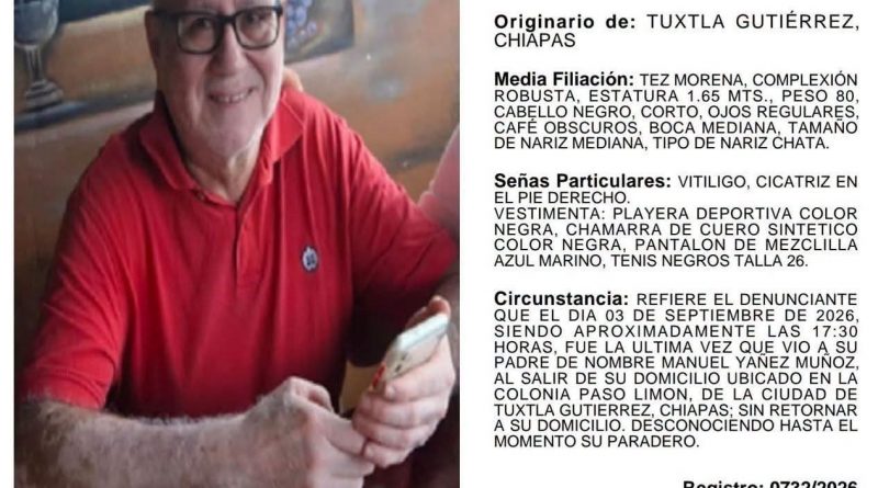 Buscaban a don Manuel, lo hallan mutilado en Tuxtla; detienen a un médico