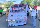 Bloquean intersección del Libramiento Sur “Manuel Velasco Suárez”; exigen regularización de la colonia Unidad Antorchista