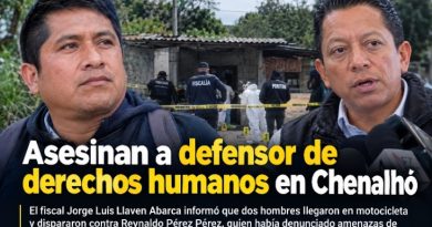 Fiscalía investiga asesinato de activista que había denunciado amenazas de muerte en Chenalhó